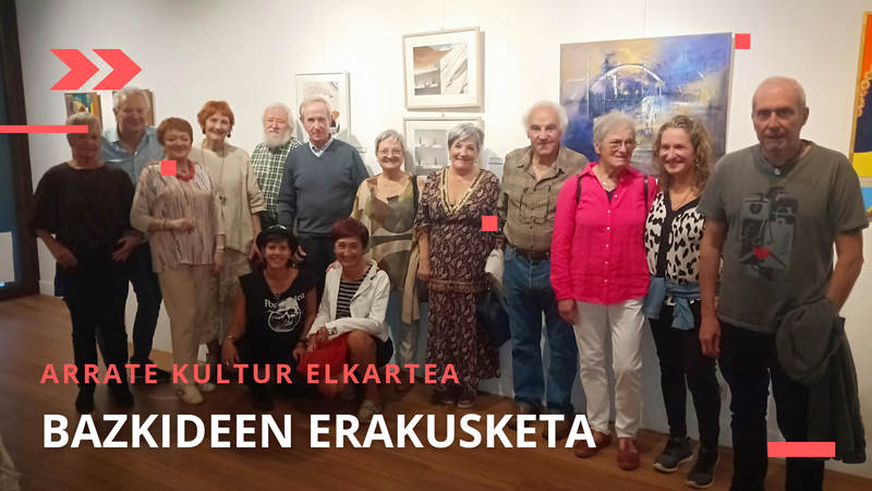 Arrate Kultur Elkarteko bazkideen erakusketa zabaldu dute Topalekuan