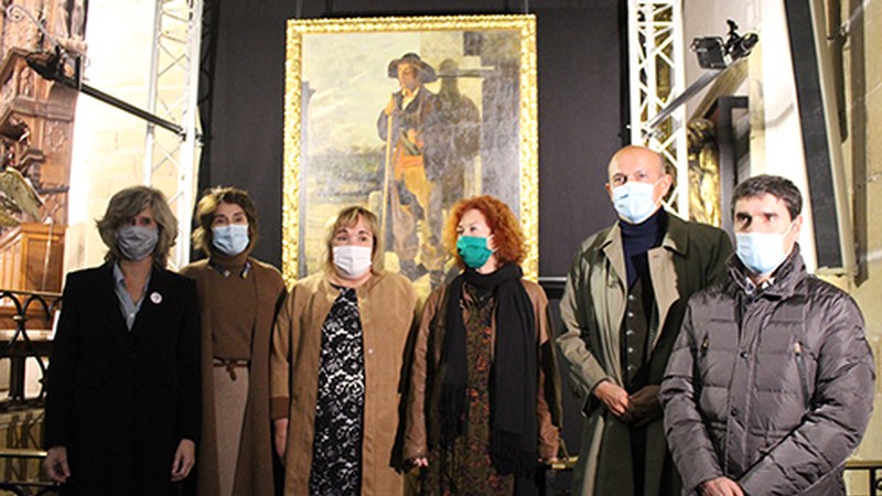 “Arrateko itsua”, Zuloagak margotutako lehen koadroa San Andres elizan ikus daiteke