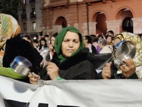 Arratsaldean ere ehundaka eibartar elkartu dira Untzagan, Gernika Palestina herri ekimenak egindako deiari erantzunez
