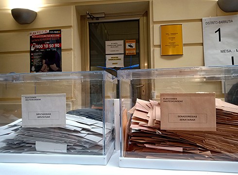 Arratsaldeko 18:00etan %59,97ekoa zen parte-hartzea EAEn eta %60,97koa Nafarroan