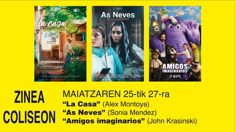 “As Neves” eta “La Casa” asteburuko zine-karteldegian