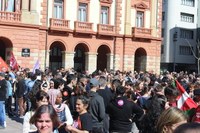 Aspaldiko manifestaziorik handiena egin da gaur eguerdian Eibarren