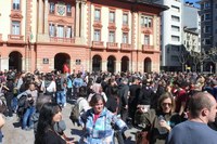 Aspaldiko manifestaziorik handiena egin da gaur eguerdian Eibarren