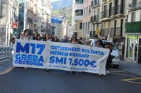 Aspaldiko manifestaziorik handiena egin da gaur eguerdian Eibarren