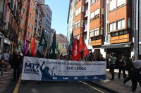 Aspaldiko manifestaziorik handiena egin da gaur eguerdian Eibarren