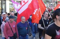Aspaldiko manifestaziorik handiena egin da gaur eguerdian Eibarren
