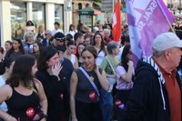 Aspaldiko manifestaziorik handiena egin da gaur eguerdian Eibarren