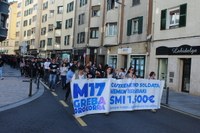 Aspaldiko manifestaziorik handiena egin da gaur eguerdian Eibarren