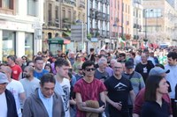 Aspaldiko manifestaziorik handiena egin da gaur eguerdian Eibarren