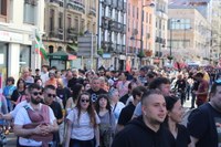 Aspaldiko manifestaziorik handiena egin da gaur eguerdian Eibarren