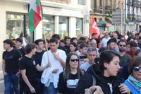 Aspaldiko manifestaziorik handiena egin da gaur eguerdian Eibarren