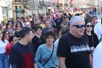 Aspaldiko manifestaziorik handiena egin da gaur eguerdian Eibarren