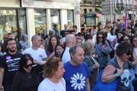 Aspaldiko manifestaziorik handiena egin da gaur eguerdian Eibarren