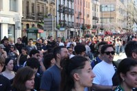 Aspaldiko manifestaziorik handiena egin da gaur eguerdian Eibarren