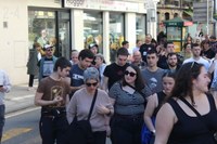 Aspaldiko manifestaziorik handiena egin da gaur eguerdian Eibarren