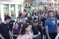 Aspaldiko manifestaziorik handiena egin da gaur eguerdian Eibarren