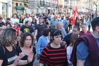 Aspaldiko manifestaziorik handiena egin da gaur eguerdian Eibarren