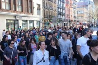 Aspaldiko manifestaziorik handiena egin da gaur eguerdian Eibarren