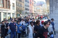 Aspaldiko manifestaziorik handiena egin da gaur eguerdian Eibarren