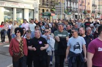 Aspaldiko manifestaziorik handiena egin da gaur eguerdian Eibarren