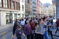 Aspaldiko manifestaziorik handiena egin da gaur eguerdian Eibarren