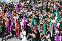 Aspaldiko manifestaziorik handiena egin da gaur eguerdian Eibarren