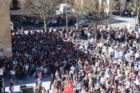 Aspaldiko manifestaziorik handiena egin da gaur eguerdian Eibarren