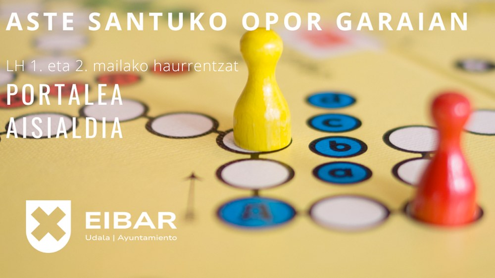 Aste Santurako tailerrak antolatu ditu Udalak 4-7 urte bitarteko haurrentzat