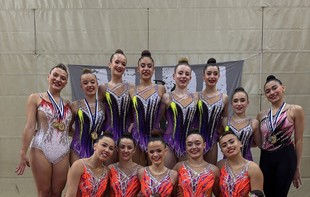 Asteburu bikaina izan da Ipurua gimnasia erritmikoko taldearentzat