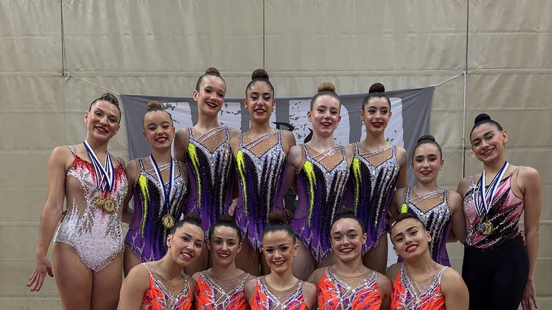 Asteburu bikaina izan da Ipurua gimnasia erritmikoko taldearentzat