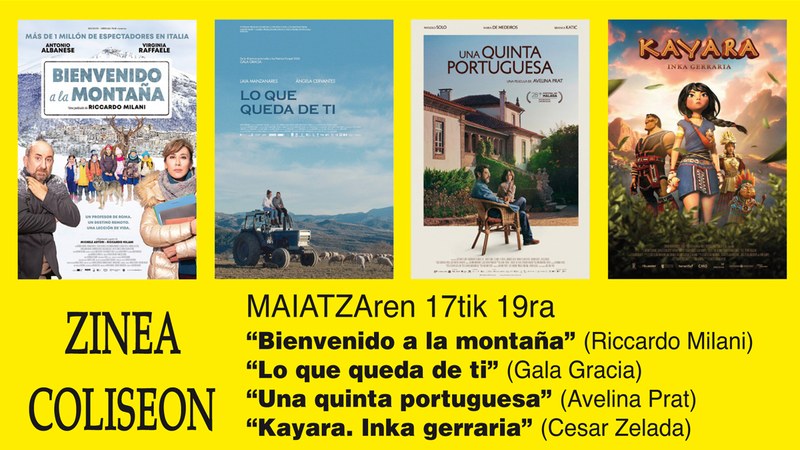 Asteburuko animaziozko pelikula euskaraz eskainiko dute Coliseon