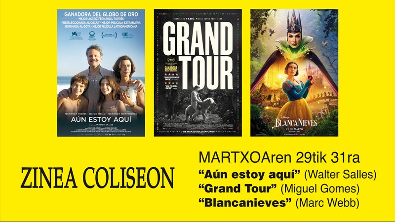 Astelehen honetako zine-saioak ordubete geroago hasiko dira