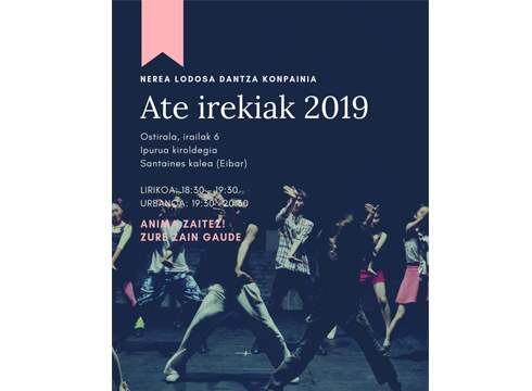 Ate irekiak antolatu ditu Nerea Lodosa dantza konpainiak biharko Ipurua kiroldegian