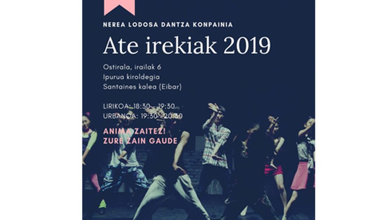 Ate irekiak antolatu ditu Nerea Lodosa dantza konpainiak biharko Ipurua kiroldegian