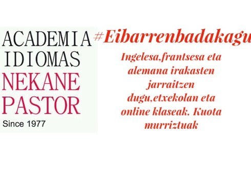 Atzerriko hizkuntzak ikastea nahi? #Eibarrenbadakagu