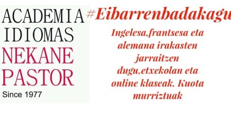 Atzerriko hizkuntzak ikastea nahi? #Eibarrenbadakagu