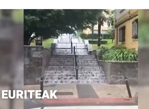 Atzoko euriteen irudiak bideo batean bildu ditugu