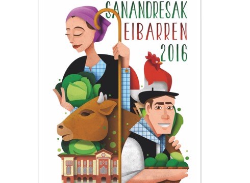 Aukeratu dute Sanandresak 2016 kartela