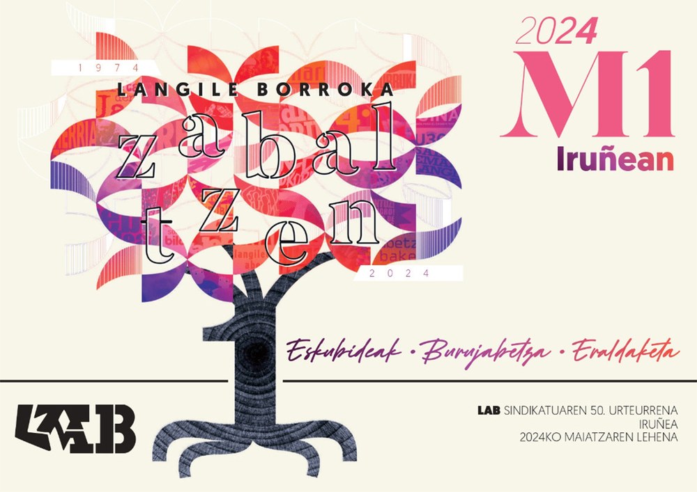 Aurtengo Maiatzaren Lehena Iruñean ospatuko du LAB sindikatuak