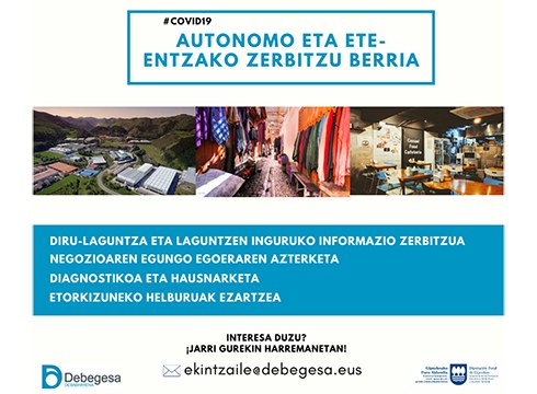 Autonomoei eta enpresa txikiei laguntzeko aholkularitza-zerbitzua jarri du martxan Debegesak