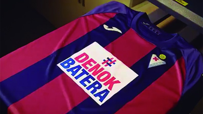 Aviak ez du Eibar FT babesten jarraituko eta taldeak #DenokBatera goiburua erabiliko du kamisetan