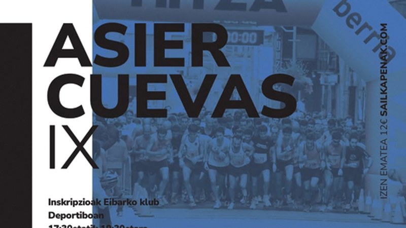 Azaroaren 19an jokatuko den Asier Cuevas herri-lasterketarako inskripzioak zabaldu dituzte