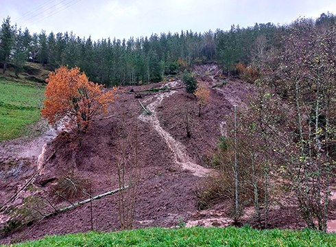 Azken orduetako euriteek eragindako kalteen zerrenda