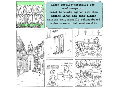 Azpilikueta aita-semeen beste biñeta bat argitaratu du Ego Ibarra batzordeak