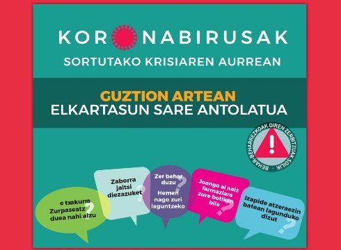 Bakardadean edota egoera zaurgarrian daudenei laguntza emateko hainbat ekimen ipini dira martxan