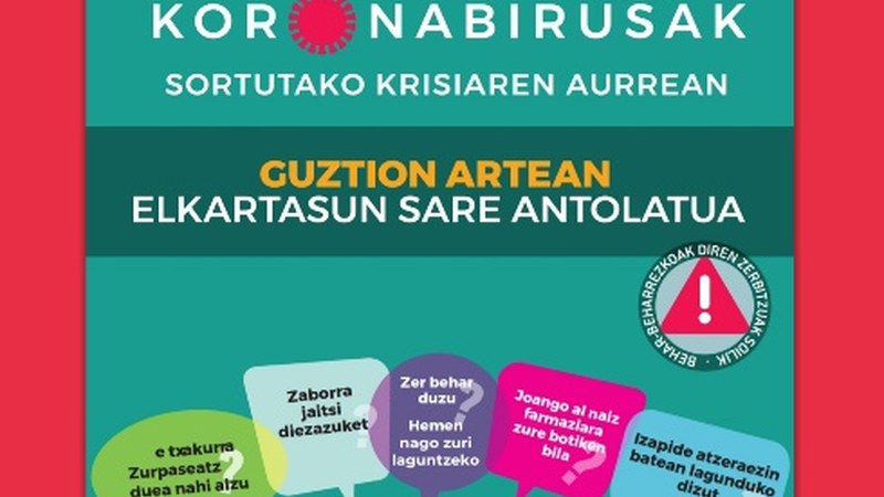 Bakardadean edota egoera zaurgarrian daudenei laguntza emateko hainbat ekimen ipini dira martxan