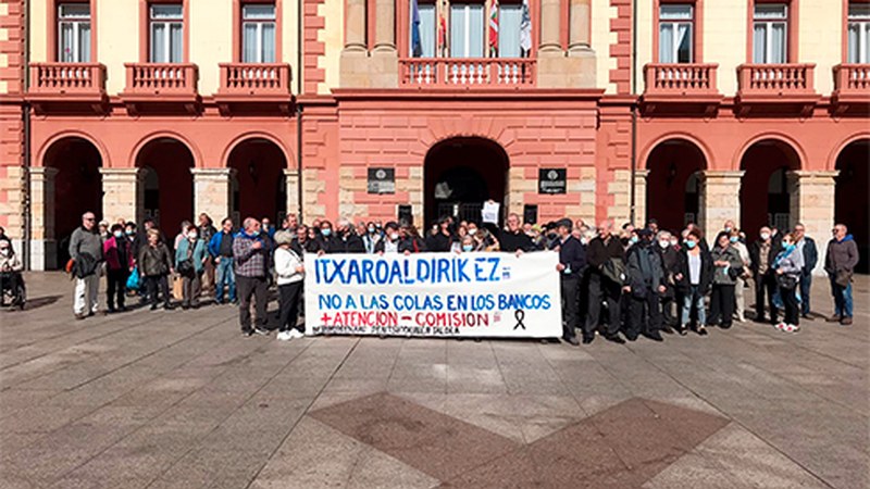 Bankuen tratamendua eta energiaren prezioaren igoera salatzeko manifestazioa deitu dute astelehenerako