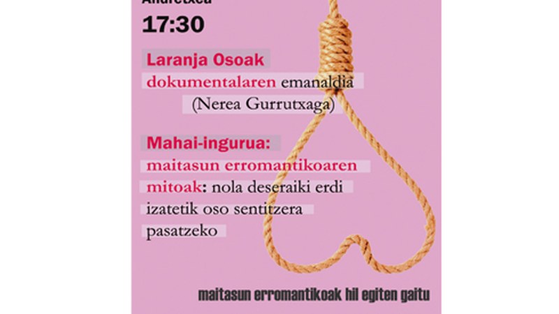 Barixaku arratsalderako maitasun erromantikoaren inguruko jardunaldia antolatu du Naluak