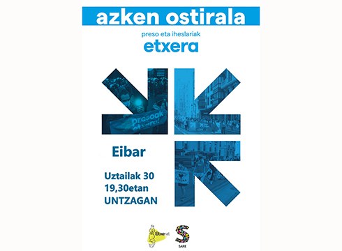 Barixakuan egingo da presoen aldeko azken elkarretaratzea, irailera arte