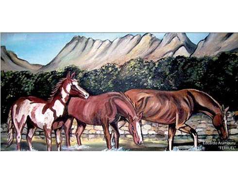 Ostiralean zabaldu zuten Eibarko Artisten Elkartearen erakusketa Portalean eta apirilaren 29ra arte egongo da zabalik